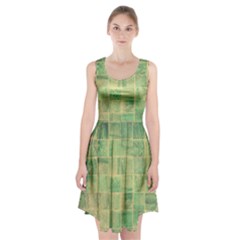 Abstract Green Tile Racerback Midi Dress by snowwhitegirl