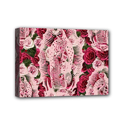 Guadalupe Roses Mini Canvas 7  X 5  (stretched) by snowwhitegirl