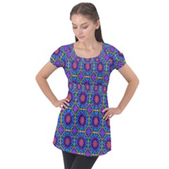 Ml 113 Puff Sleeve Tunic Top by ArtworkByPatrick