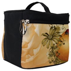Wonderful Easter Egg With Flowers And Snail Make Up Travel Bag (big) by FantasyWorld7
