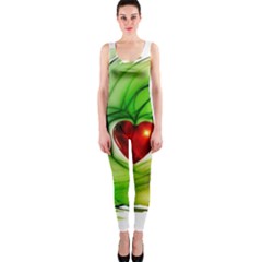 Heart Love Luck Abstract One Piece Catsuit by Pakrebo