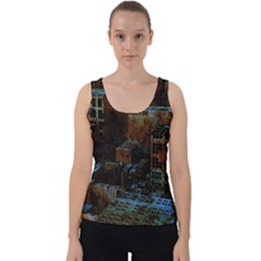 Building Ruins Old Industry Velvet Tank Top by Pakrebo