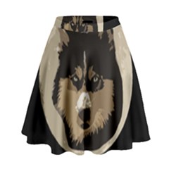 Husky Moon High Waist Skirt by snowwhitegirl