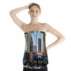 Columbus Skyline Strapless Top by Riverwoman