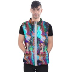 Seamless Abstract Colorful Tile Men s Puffer Vest by Pakrebo