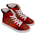 Wonderful Celtic Cross On Vintage Background Women s Hi-Top Skate Sneakers View3