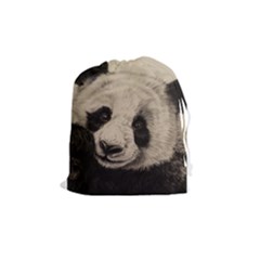 Giant Panda Drawstring Pouch (medium) by ArtByThree