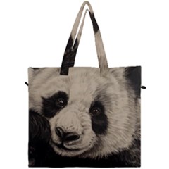 Giant Panda Canvas Travel Bag by ArtByThree