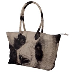 Giant Panda Canvas Shoulder Bag by ArtByThree