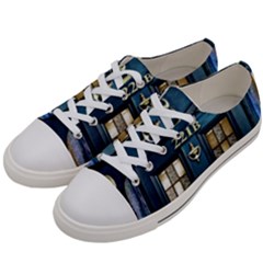 Tardis Sherlock Holmes 221b Women s Low Top Canvas Sneakers by Sudhe