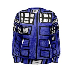 Tardis Painting Women s Sweatshirt by Sudhe