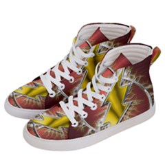 Flashy Logo Men s Hi-top Skate Sneakers by Sudhe