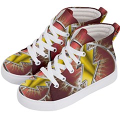 Flashy Logo Kids  Hi-top Skate Sneakers by Sudhe