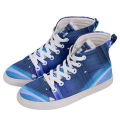 Tardis Space Men s Hi-top Skate Sneakers by Sudhe