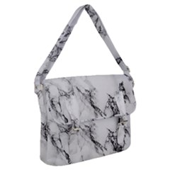 Marble Pattern Buckle Messenger Bag by Sudhe