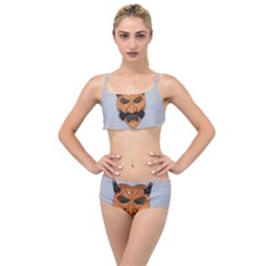 Mask India South Culture Layered Top Bikini Set by Sudhe