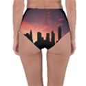 Skyline Panoramic City Architecture Reversible High-Waist Bikini Bottoms View4