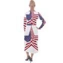 A Star With An American Flag Pattern Velvet Maxi Wrap Dress View2