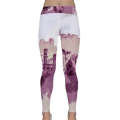 Abstract Painting Edinburgh Capital Of Scotland Classic Yoga Leggings by Sudhe