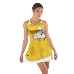 Rat Mouse Cheese Animal Mammal Cotton Racerback Dress by Sudhe