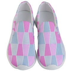 Geometric Pattern Design Pastels Men s Lightweight Slip Ons by Sudhe