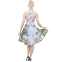 Trees Tile Horizonal Halter Party Swing Dress  View2