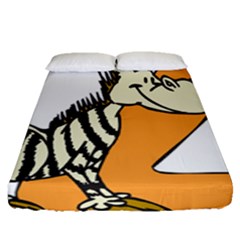 Zebra Animal Alphabet Z Wild Fitted Sheet (queen Size) by Sudhe