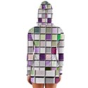 Color Tiles Abstract Mosaic Background Long Sleeve Hooded T-shirt View2