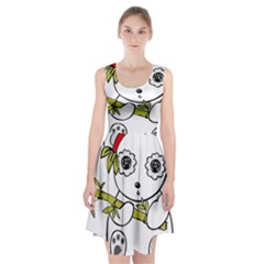 Panda China Chinese Furry Racerback Midi Dress by Sudhe