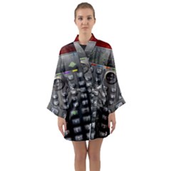 Scientific Solar Calculator Long Sleeve Kimono Robe by Sudhe