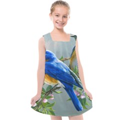 Loving Birds Kids  Cross Back Dress by Sudhe