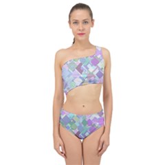 Colorful Background Multicolored Spliced Up Two Piece Swimsuit by Sudhe