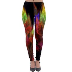 Abstract Digital Art Fractal Lightweight Velour Leggings by Sudhe