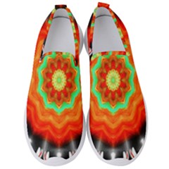 Abstract Kaleidoscope Colored Men s Slip On Sneakers by Sudhe