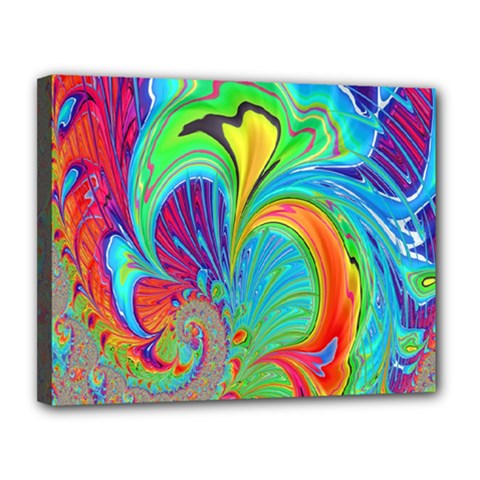 Fractal Art Psychedelic Fantasy Canvas 14  X 11  (stretched) by Sudhe