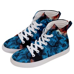 Abstract Fractal Magical Men s Hi-top Skate Sneakers by Sudhe