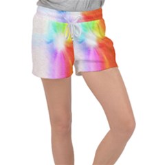 Psychedelic Background Wallpaper Women s Velour Lounge Shorts by Sudhe