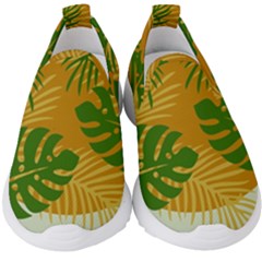 Leaf Leaves Nature Green Autumn Kids  Slip On Sneakers by Sudhe