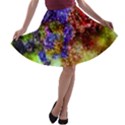 Splashes Of Color Background A-line Skater Skirt View1