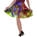 Splashes Of Color Background A-line Skater Skirt View2