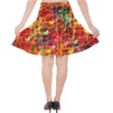 Random Colored Light Swirls Velvet High Waist Skirt View2