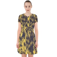 Artistic Yellow Background Adorable In Chiffon Dress by Sudhe