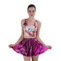 Pink Silhouette Tree Mini Skirt View1