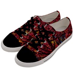 Autumn Colorful Nature Trees Men s Low Top Canvas Sneakers by Sudhe