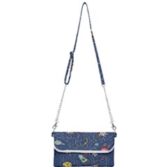 Cat Cosmos Cosmonaut Rocket Mini Crossbody Handbag by Sudhe