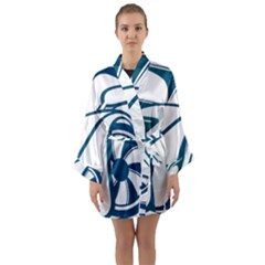 Blue Vector Car Long Sleeve Kimono Robe by Sudhe