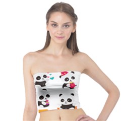 Giant Panda Bear Cuteness Tube Top by Sudhe