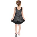 Grayscale Joy Division Graph Unknown Pleasures Kids  Sleeveless Dress View2