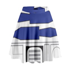 R2 Series Astromech Droid High Waist Skirt by Sudhe