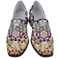 Digital Art Art Artwork Abstract Women s Chunky Heel Loafers by Pakrebo
